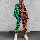 Leopard Casual Sweat Suit