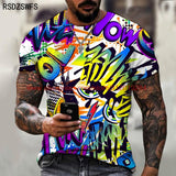 Graffiti Pattern T Shirt