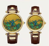 Sapphire Mirror Painting Couples Watch