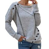 Simplicity Button Sweatshirt
