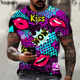 Graffiti Pattern T Shirt