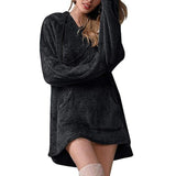 Plush Warm Fluffy Flannel Sweater Hoodie