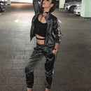 striped zipper sweat suit - For you and all