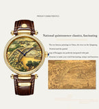 Sapphire Mirror Painting Couples Watch