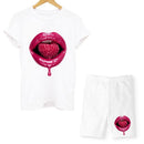 Lips T-shirt shorts set - For you and all