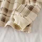 Plaid Hooded Sweater Hoodie