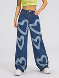 Heart Wide Leg Jeans
