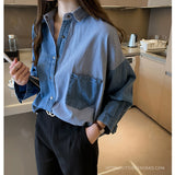 Jeans Stripe Blouse