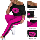 lip print sweatsuit - For you and all