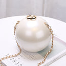 Round Pearl Evening Clutch