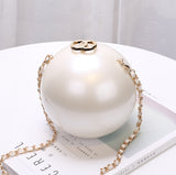 Round Pearl Evening Clutch