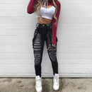 ripped strapped jeans - For you and all
