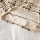 Plaid Hooded Sweater Hoodie