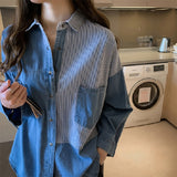 Jeans Stripe Blouse