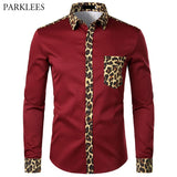 Leopard Pocket Dress Shirt
