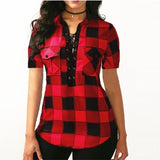Tied Up Front Short Sleeve Top