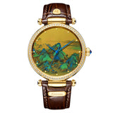 Sapphire Mirror Painting Couples Watch