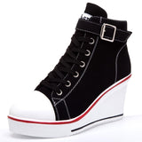 High Top Denim Sneakers