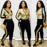 2 Sparkly sweatsuit