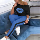 lip print sweatsuit - For you and all