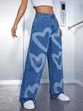 Heart Wide Leg Jeans