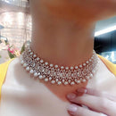 Pearl cubic zirconia Necklace