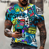 Graffiti Pattern T Shirt