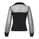 Transparent Polka Dot Top