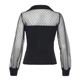 Transparent Polka Dot Top