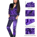 striped zipper sweat suit - For you and all