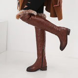 Warm Plush Knee High Boots