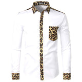 Leopard Pocket Dress Shirt