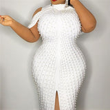 Plus Size Pearl Party Dress