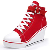 High Top Denim Sneakers