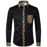 Leopard Pocket Dress Shirt