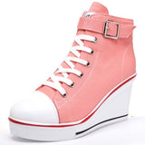 High Top Denim Sneakers