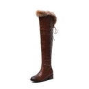 Warm Plush Knee High Boots