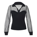 Transparent Polka Dot Top