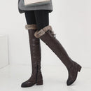 Warm Plush Knee High Boots