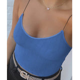 Slim Strap Cropped Tank Top