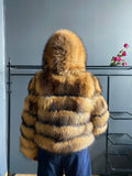 European Big Hood Fur Jacket