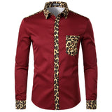Leopard Pocket Dress Shirt