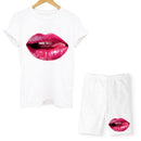 Lips T-shirt shorts set - For you and all