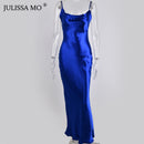 Satin Long Dress