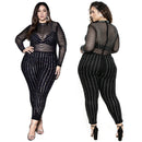 Plus size full sleeve Romper