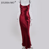 Satin Long Dress