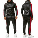 Leather Hooded Tracksuit