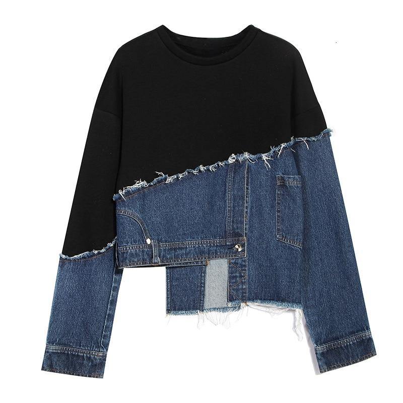 loose fit denim Sweatshirt - For you and all