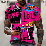 Graffiti Pattern T Shirt