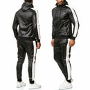 Leather Hooded Tracksuit
